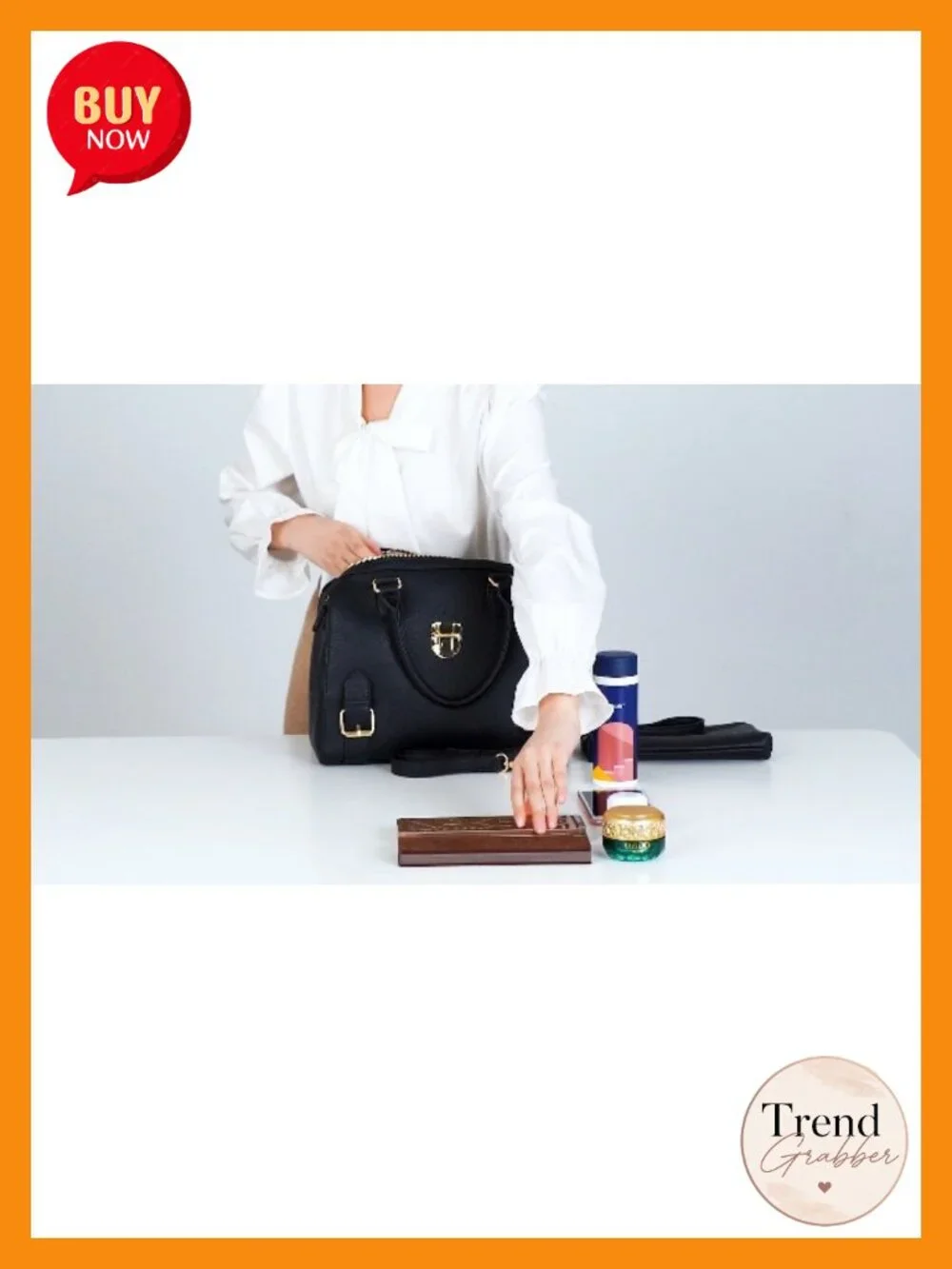 Vegan Leather Satchel Purse Top Handle Tote Work Bag
